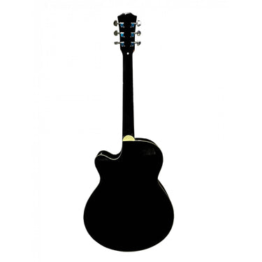 Guitarra Washburn Wa45cepakblk Electroacustica Negro Con Funda